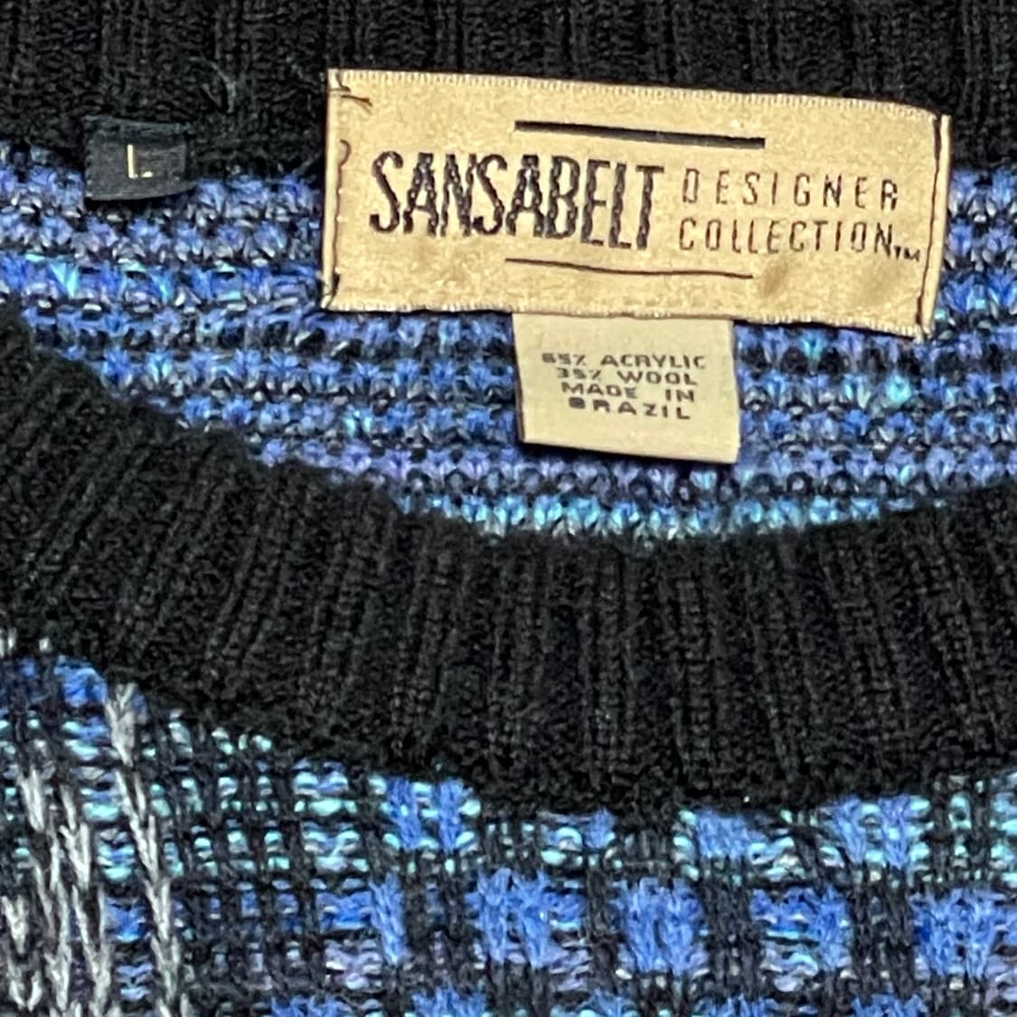 [L] SANSABELLE 브라질 빈티지 패턴 울니트 스웨터 상품이미지2