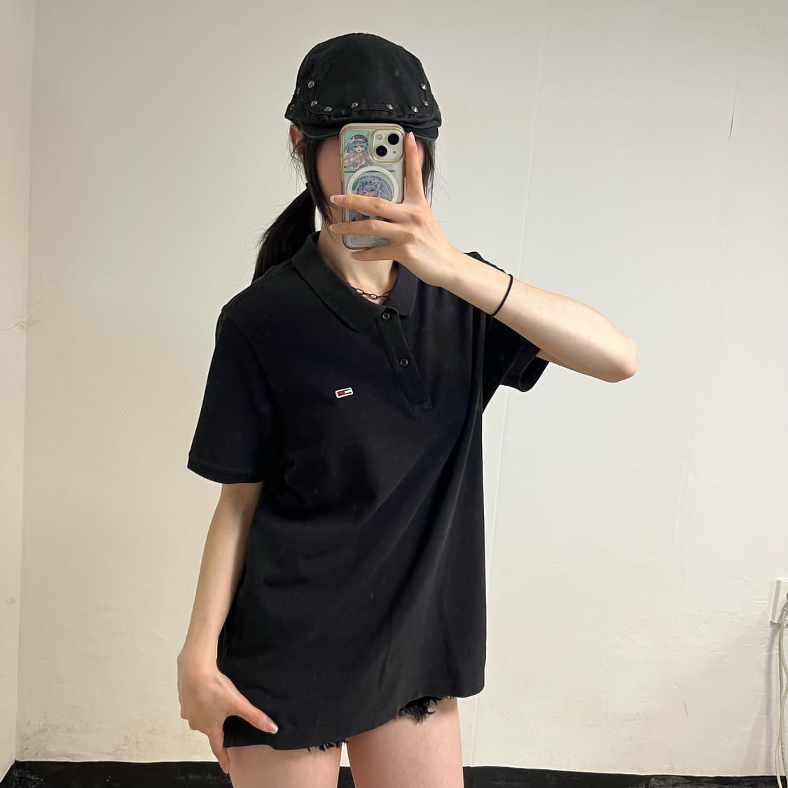 Tommy Hilfiger Black Collar T-Shirt 상품이미지2