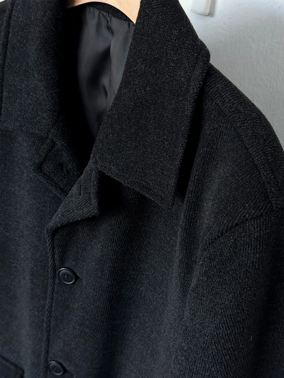 Brushed wool design single coat 상품이미지7