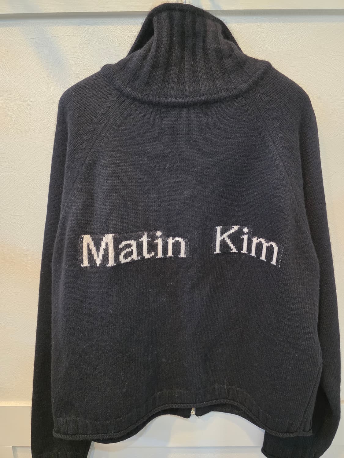 마뗑킴  스펠 포인트  니트 집업 인 가디건 상품이미지5