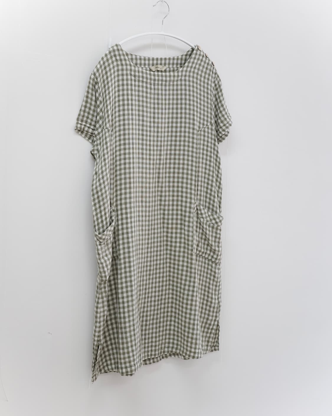 Bonte green check one-piece 상품이미지5