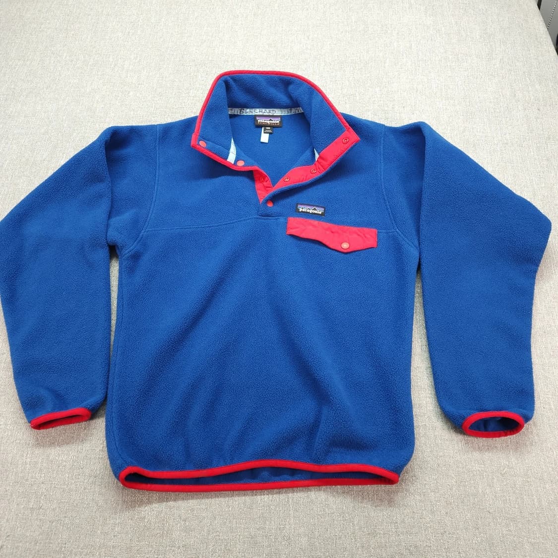 10s 파타고니아 신칠라 스냅-T 블루/레드 상품이미지1
