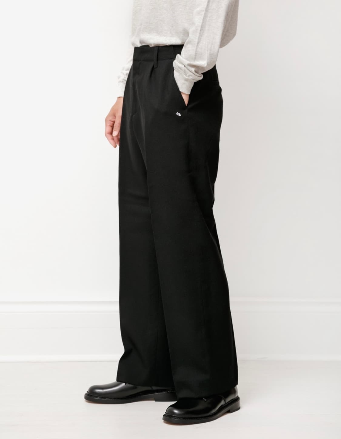 (44) 아워레가시 버로우드 그레이 울 트라우저 팬츠 슬랙스 상품이미지2