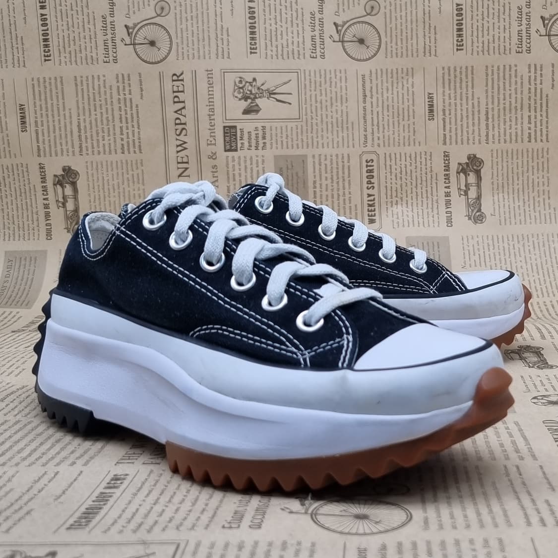 컨버스 런스타 하이크 블랙 로우운동화235 상품이미지1