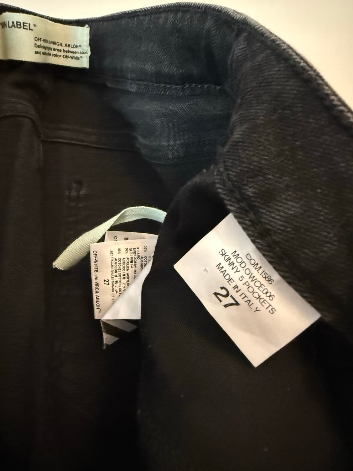 오프화이트 데님 팬츠 상품이미지3