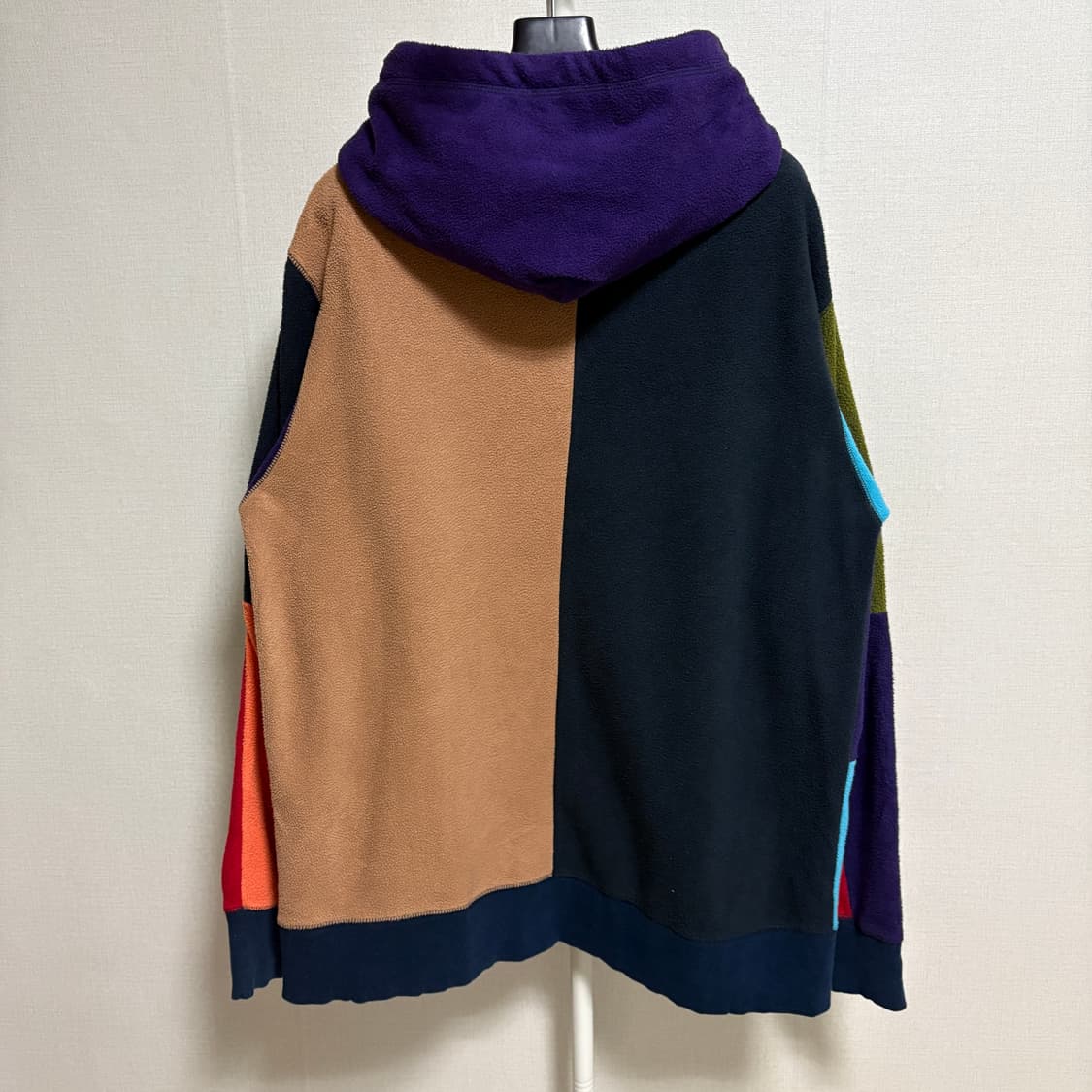 고슬로우카라반 크레이지 패치워크 플리스 후드집업 / L 상품이미지7