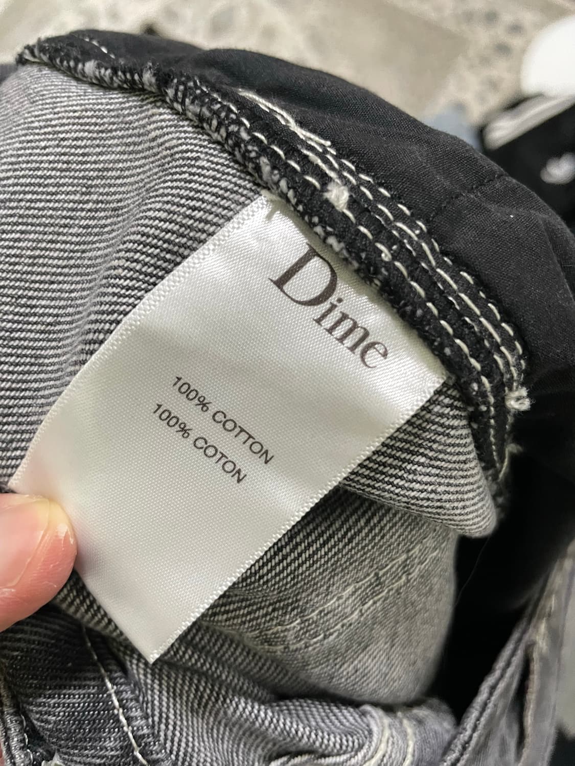 다임 dime 클래식 데님 쇼츠 반바지 34 와이드 카펜터 팬츠  상품이미지9