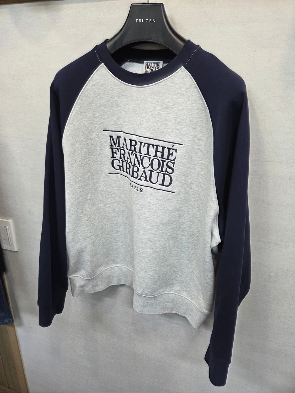 마리떼프랑소와저버 클래식로고 래글런 맨투맨 xl 상품이미지5