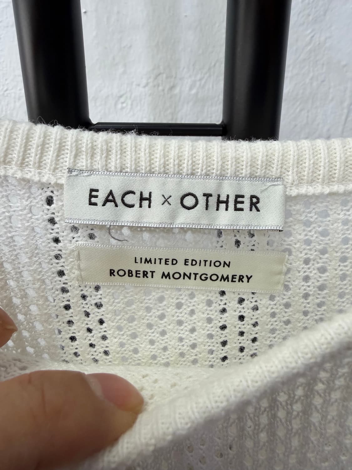 정품) 이치아더 한섬 화이트 니트 스웨터 82(66) 상품이미지6