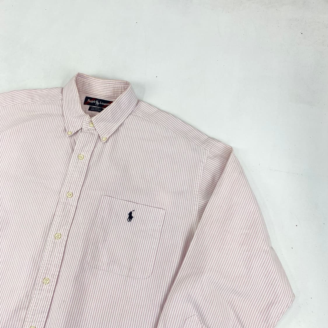 폴로 OG 스트라이프 빅셔츠 인디 핑크 (107) 상품이미지1
