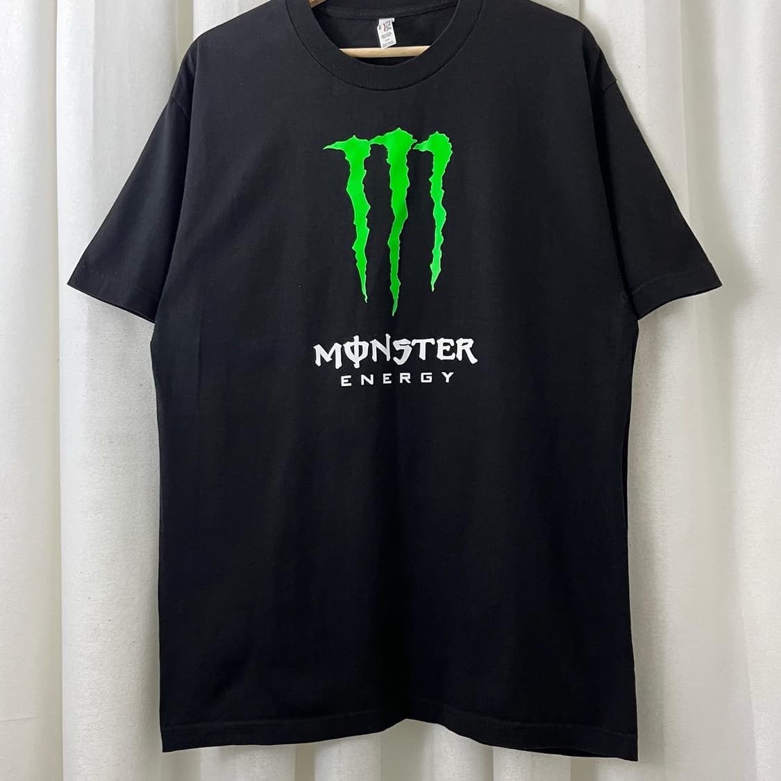 몬스터 블랙 빅프린팅 하프 티셔츠 상품이미지3