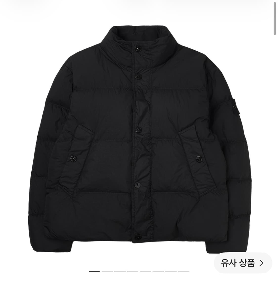 스톤 아일랜드 크링클랩스 다운 자켓 블랙 - 25FW XXL사이즈 판매 상품이미지1
