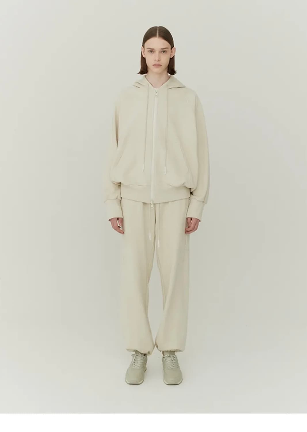 쿠어 헤비 코튼 후드집업 S 상품이미지2