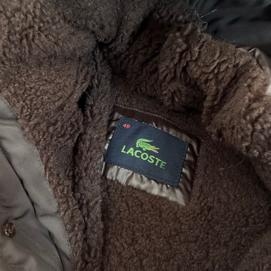 95 라코스테 딥브라운 내피 야상 점퍼 상품이미지7