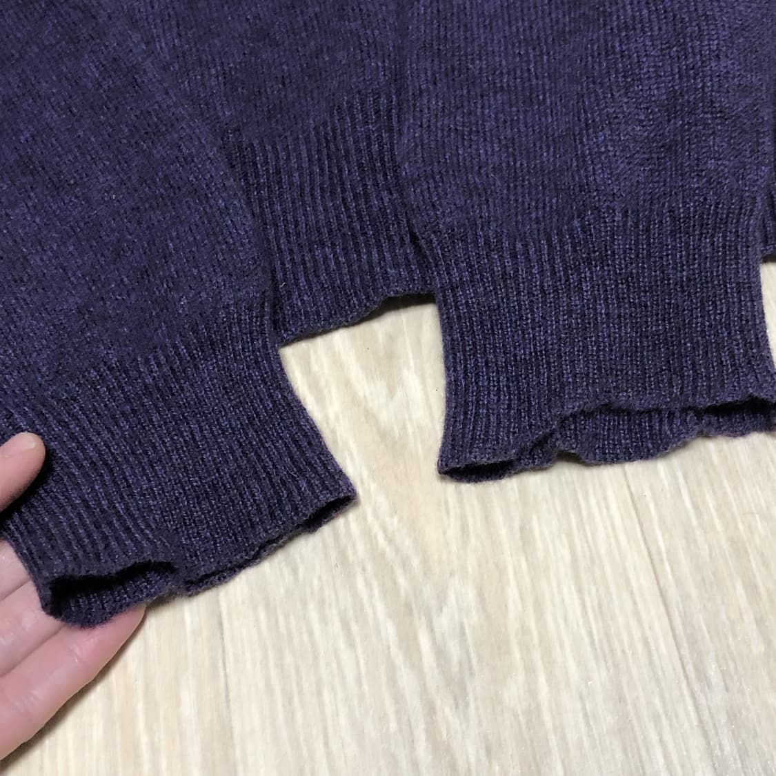 (XL) 폴로 랄프로렌 POLO 램스울 퍼플 라운드 니트 폴로니트 상품이미지9