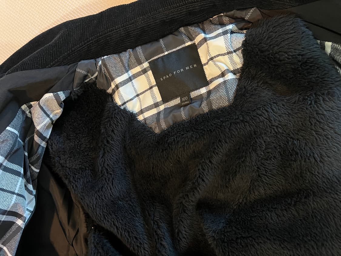 SPAO 남성 퀼팅 자켓 블랙 100 상품이미지3