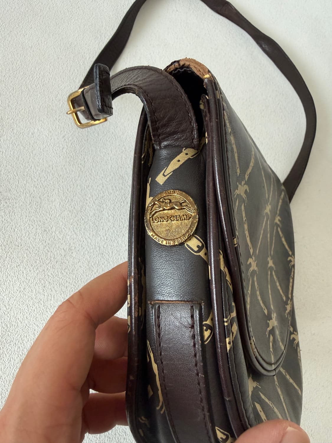 올드 롱샴(Longchamp) 레더 숄더백 상품이미지3