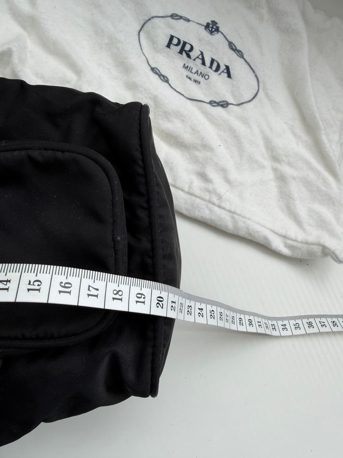 정품) 프라다 미니 블랙 버킷백   상품이미지10