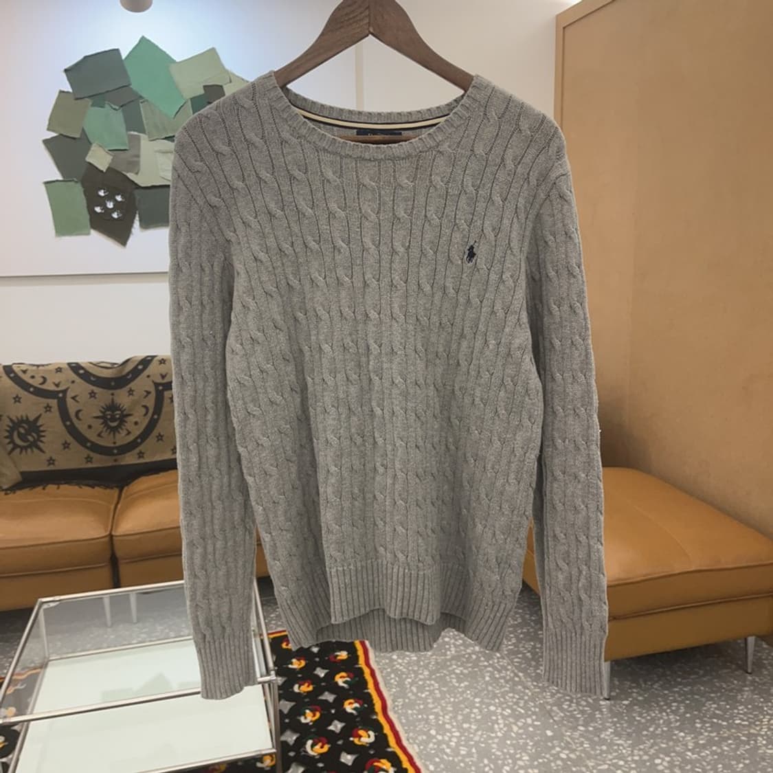 폴로 랄프로렌 여리 모던 꽈배기 케이블 니트 XL C07243 상품이미지3