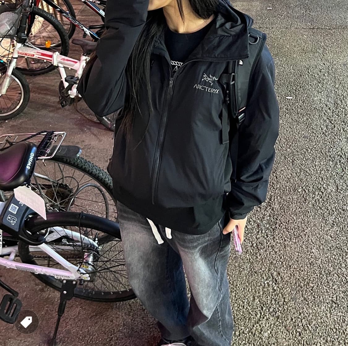 [S] 아크테릭스 아톰 후디 블랙 상품이미지5