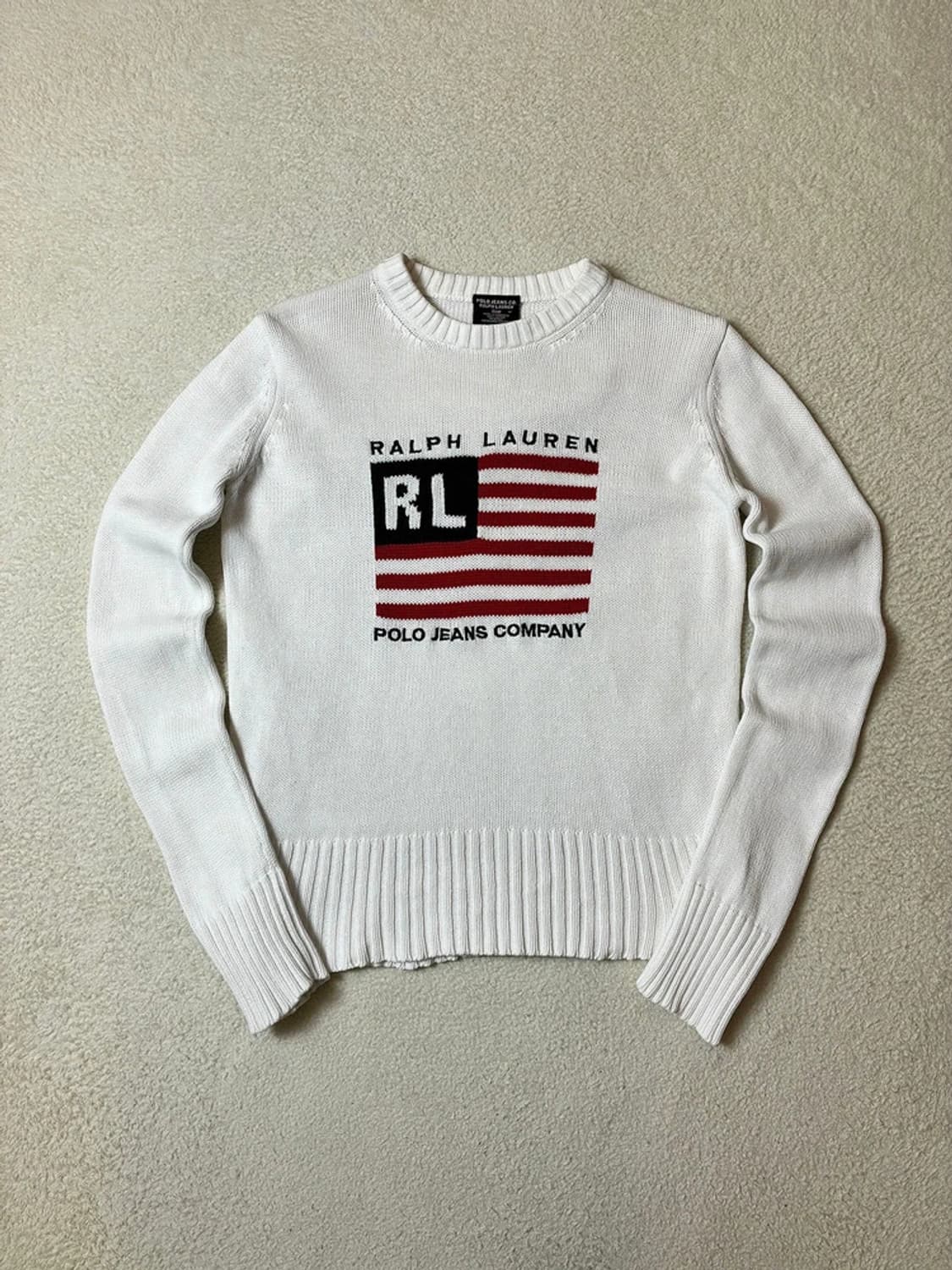 폴로진스 00's 아이코닉 플래그 니트 스웨터 PN6705 상품이미지1