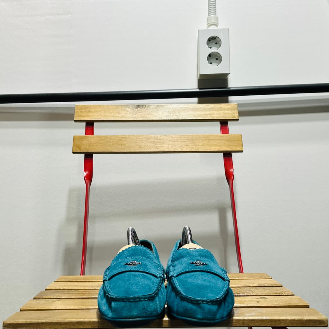 245) 코치 로퍼 여성 여자 페니로퍼 오데트 로퍼 스웨이드 블루 상품이미지2