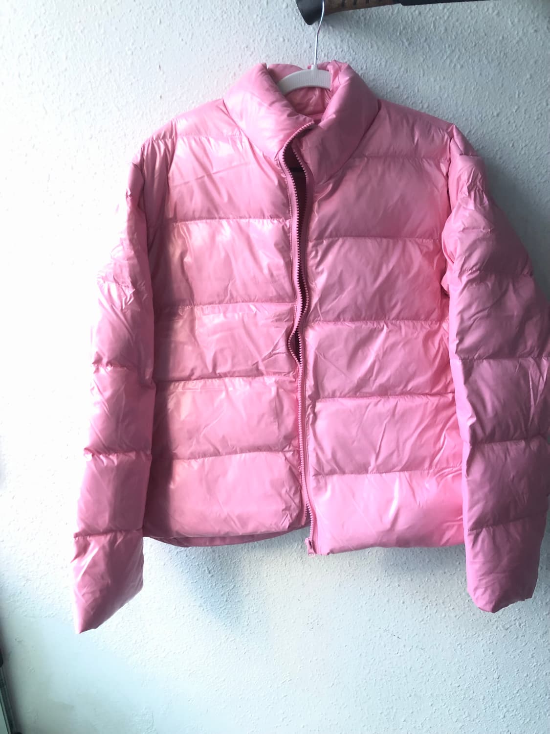 유광 핑크 패딩 상품이미지1