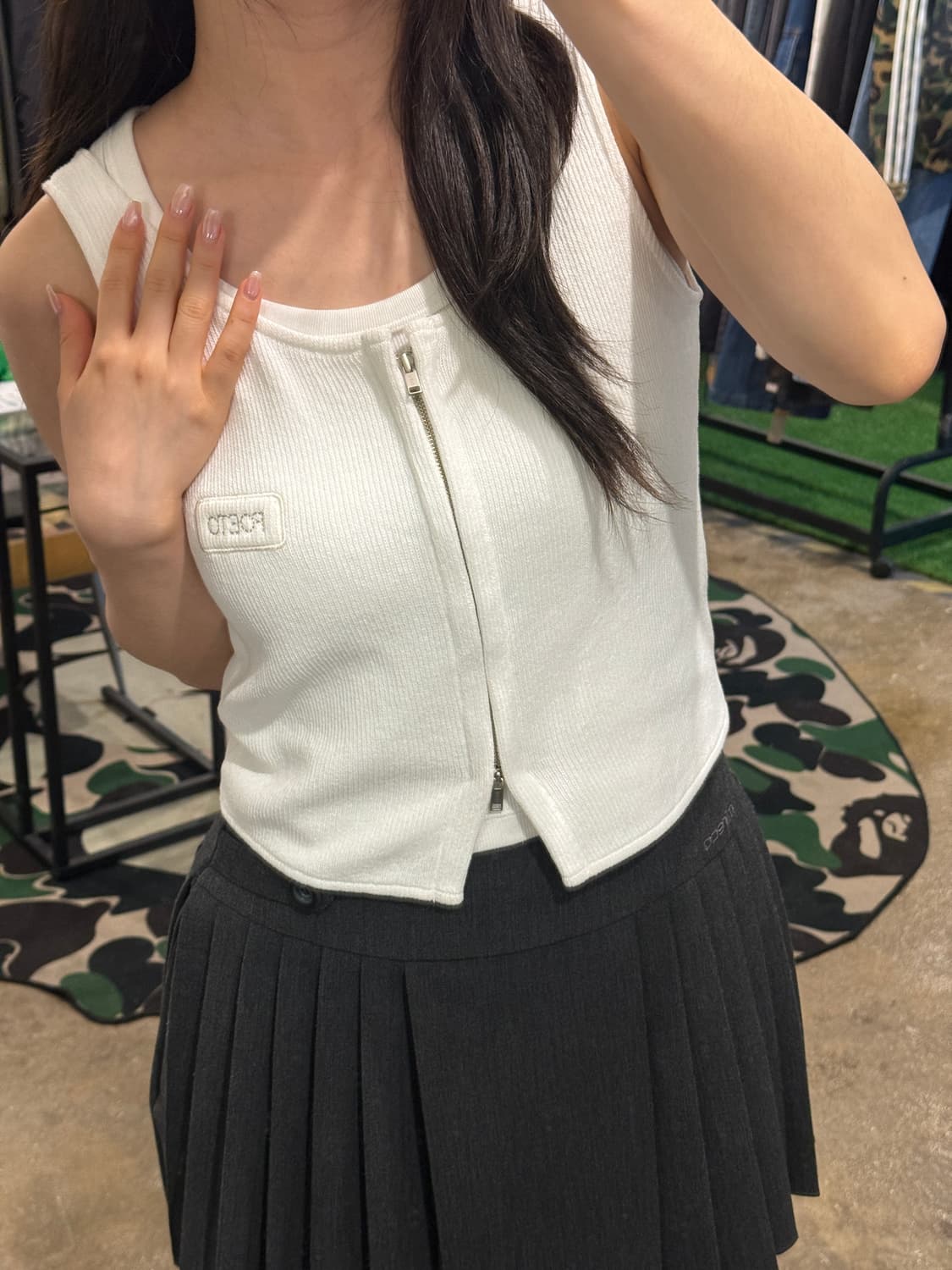 포에토 집업 슬리브리스 상품이미지3