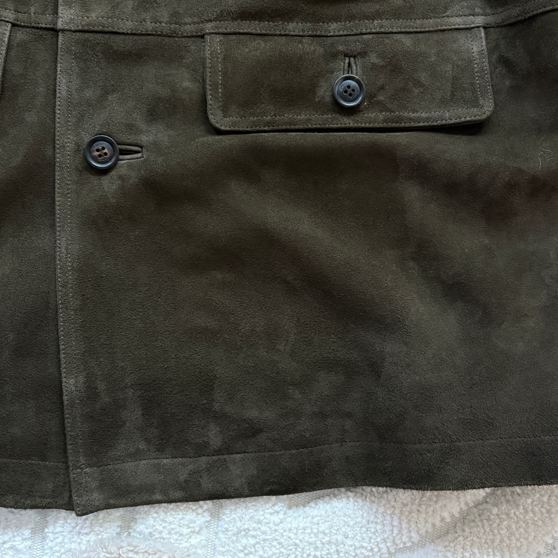 ribbonbit 리본빛 Nilson Suede Jacket 카키 상품이미지10