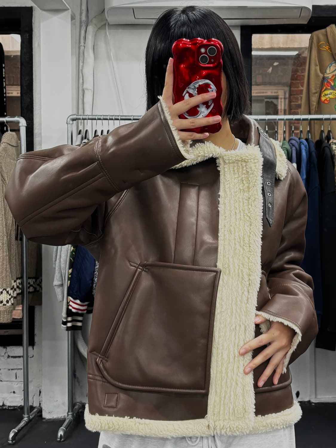 인스턴트펑크 리버시블 무스탕 상품이미지9