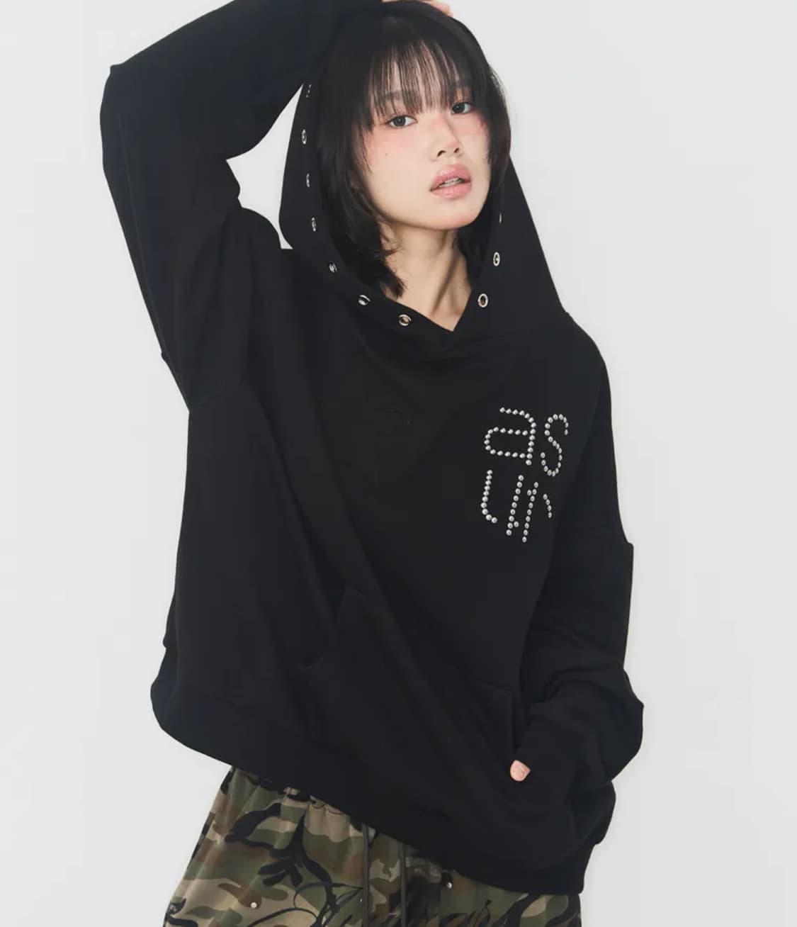 Asyouare 애즈유아 후드티 블랙 상품이미지3