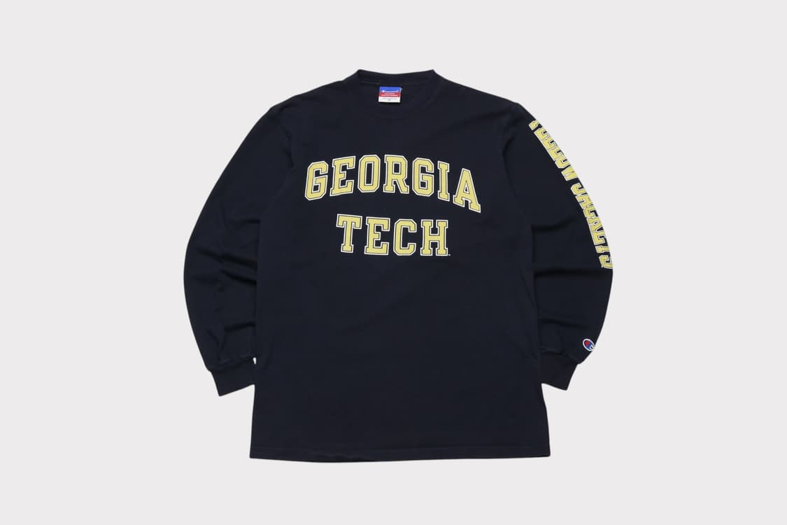 [M] 90's 챔피온 조지아 테크 롱슬리브 티셔츠 상품이미지1