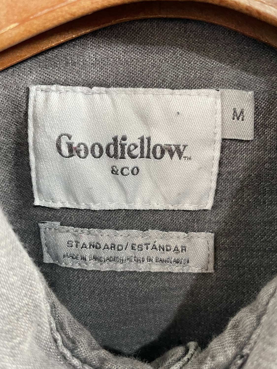 Goodfellow &Co 굿펠로우 그레이 데님 셔츠 상품이미지2