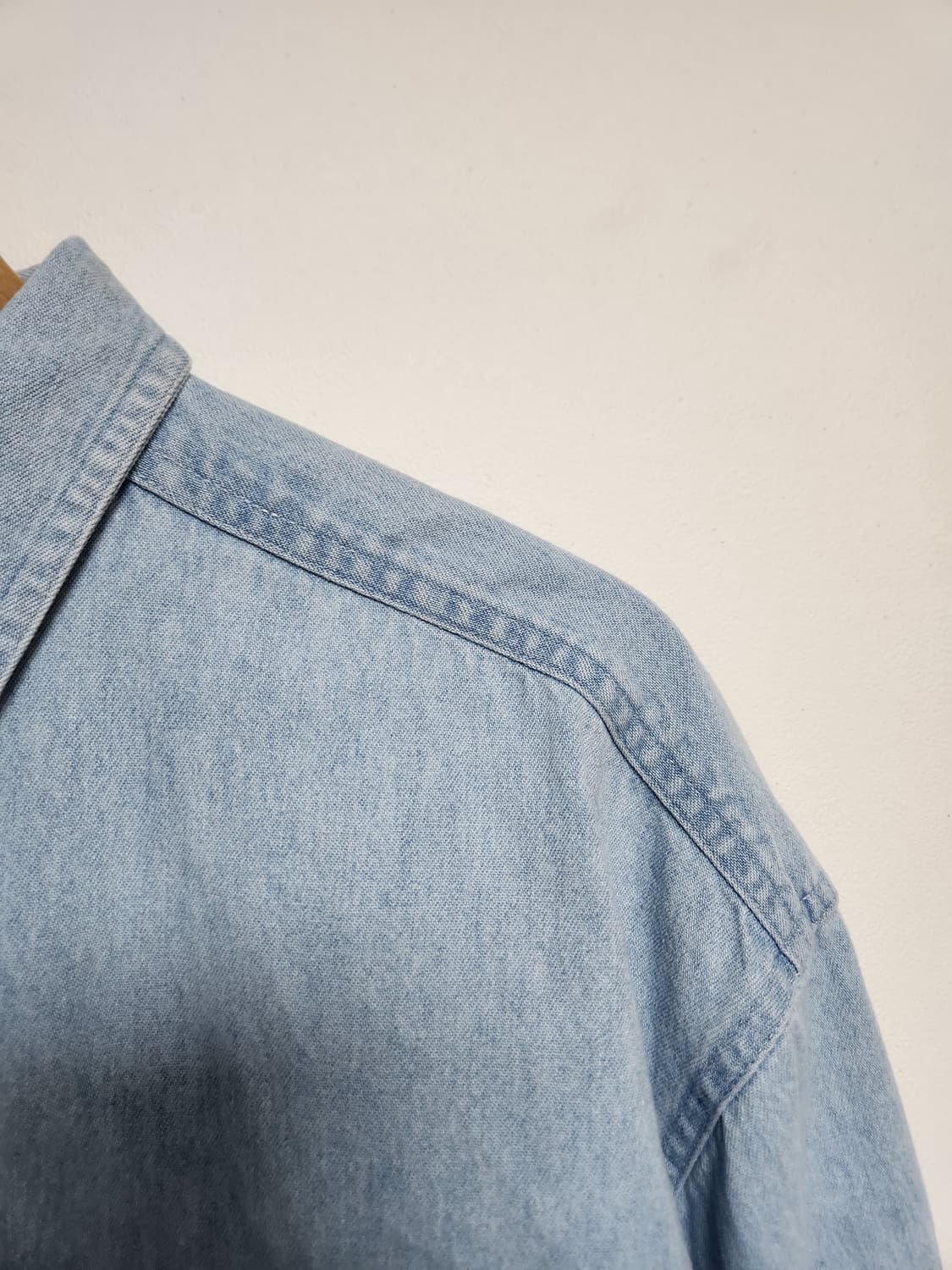 칼하트Carhartt 카라 배색 데님 셔츠 L - S198 상품이미지3