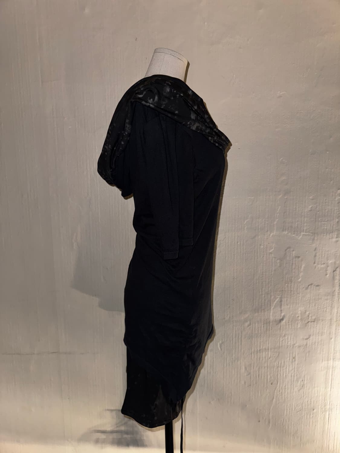 “Midas” Tie Dye Black Drape T-Shirt  Pri 상품이미지2