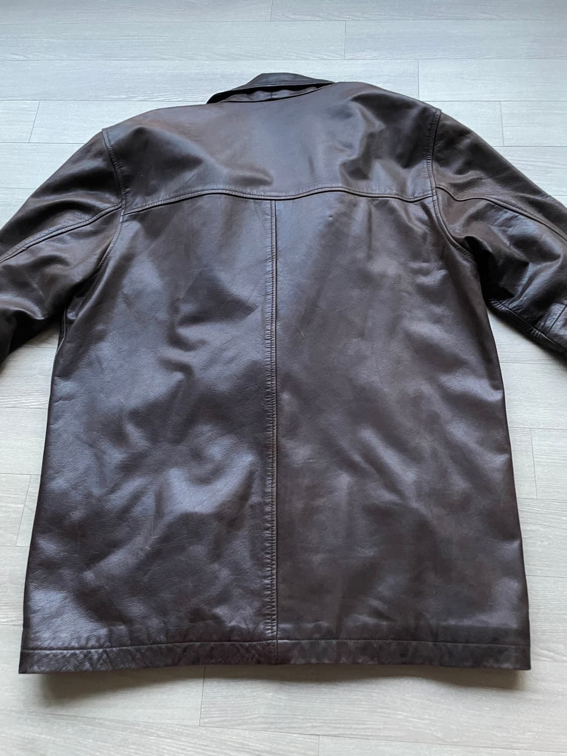 90s 올드갭 레더 카코트 브라운 gap carcoat 상품이미지10