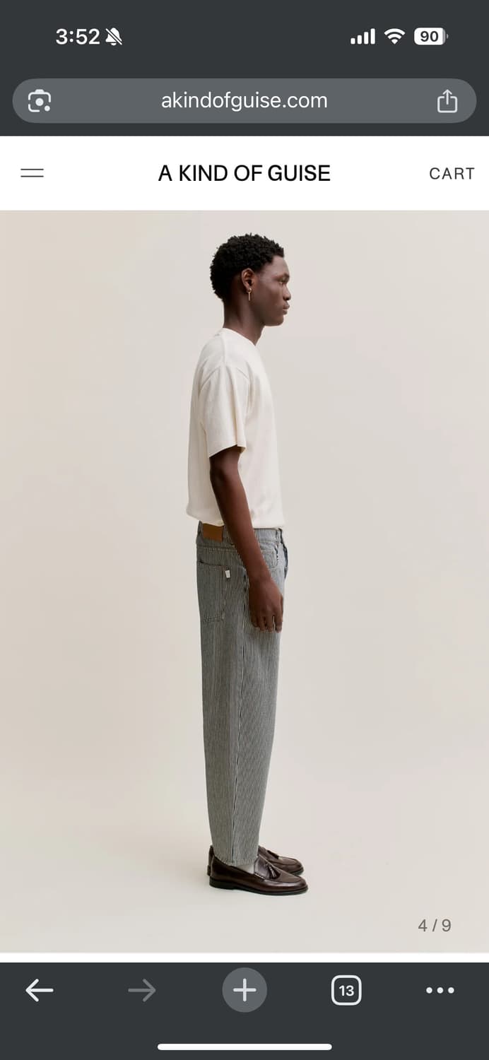 A kind of guise 스트라이프 바지 32사이즈 상품이미지5