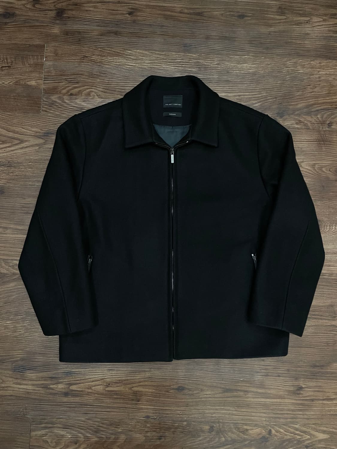 더니트컴퍼니 울 캐시미어 미니멀 자켓 블랙 상품이미지3