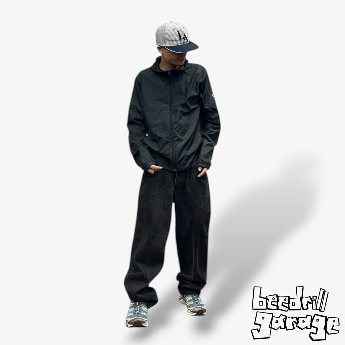 anchor blue 흑청 배기 데님팬츠 상품이미지1