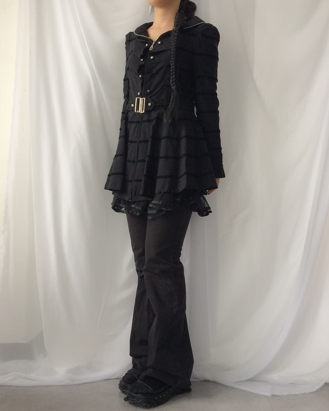 Stripe pattern gothic mood jacket 상품이미지8