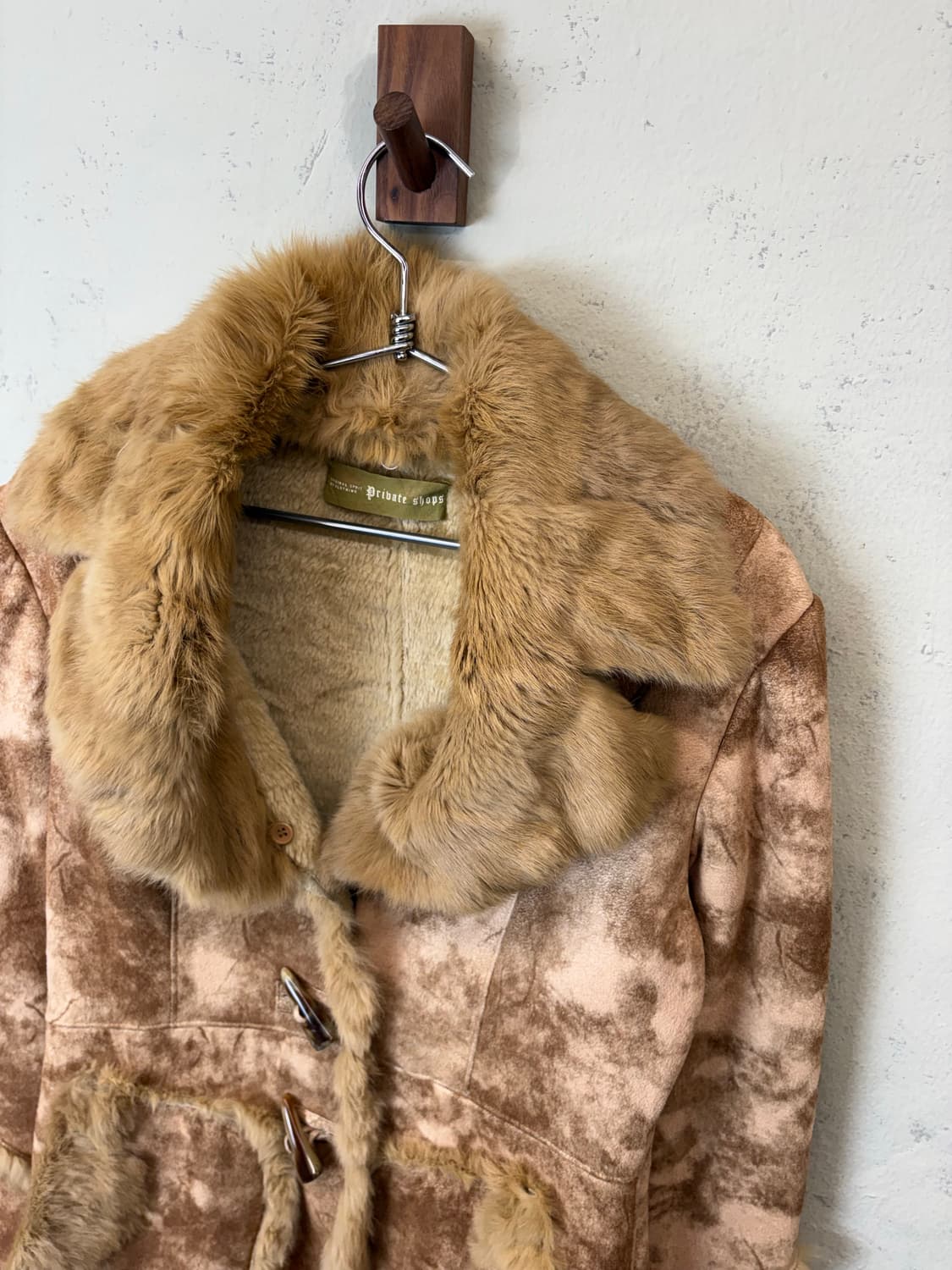 JPN 빈티지 래빗 퍼 무스탕 더플 자켓 상품이미지7