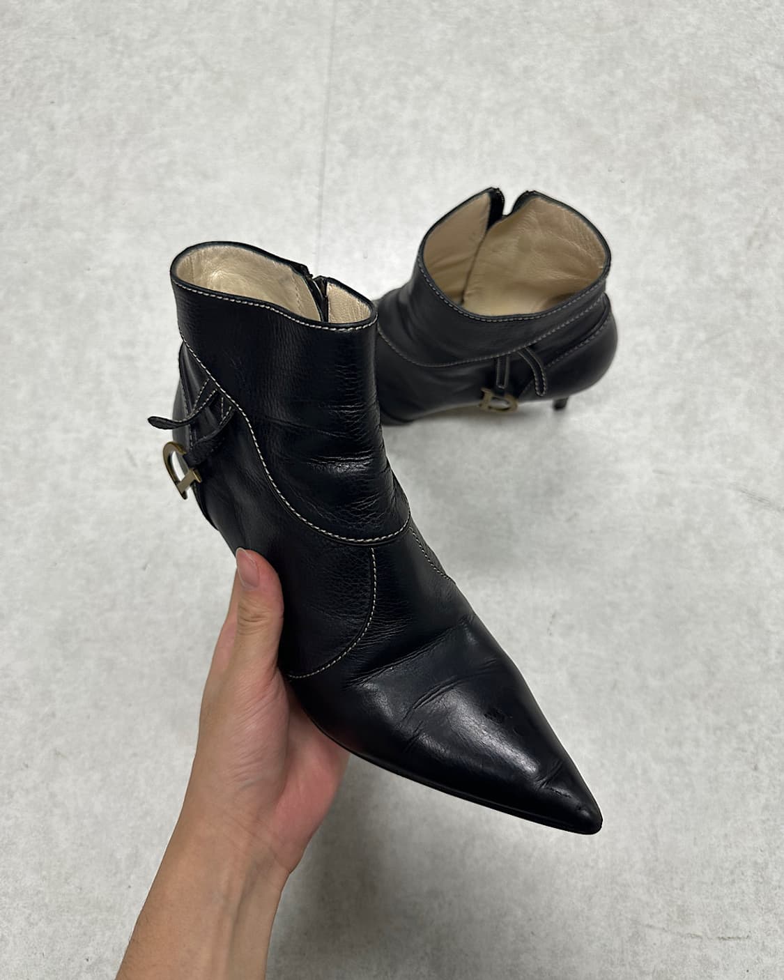 rare*크리스찬 디올 존 갈리아노 D 로고 힐 상품이미지6