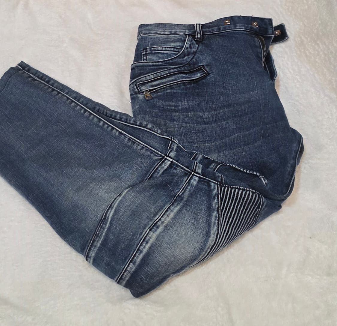 BALMAIN 발망 바이커진 슬림핏 청바지 상품이미지5