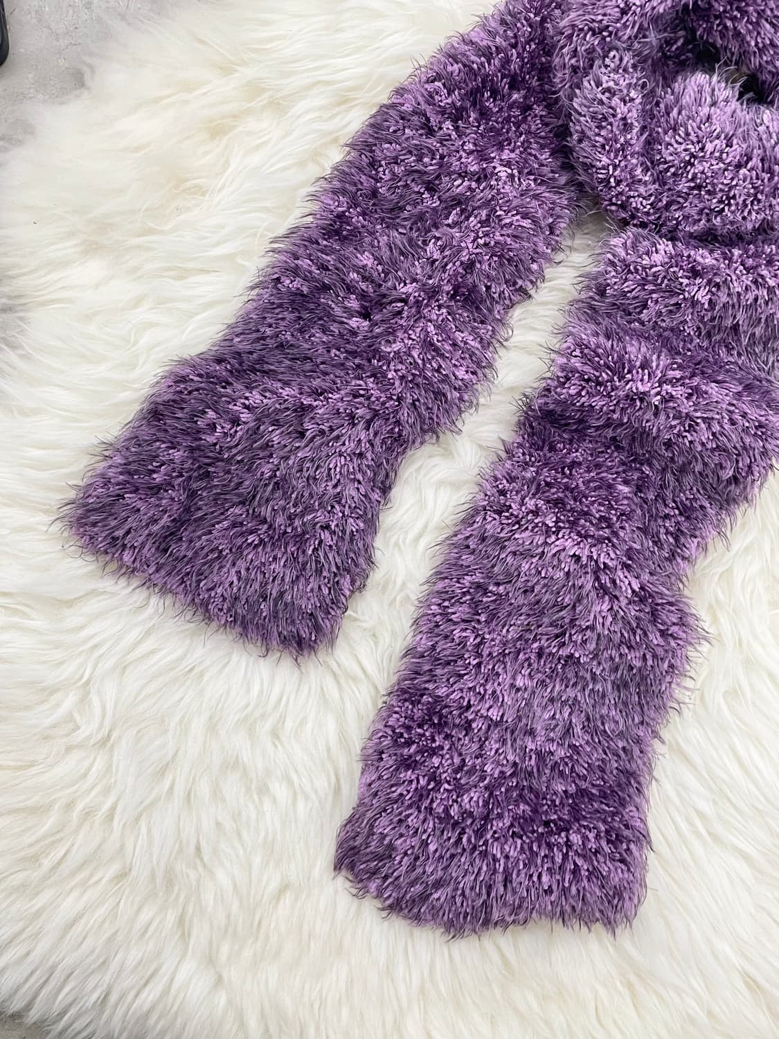 퍼플 헤어리 머플러 상품이미지7