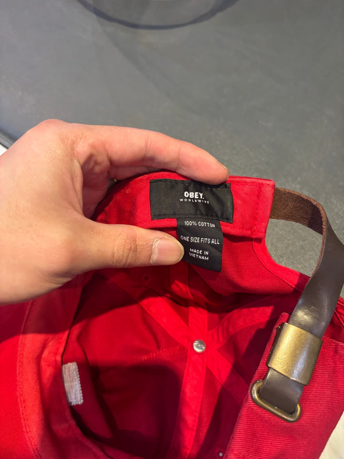 오베이 메가 레드 햇 볼캡 모자  상품이미지7