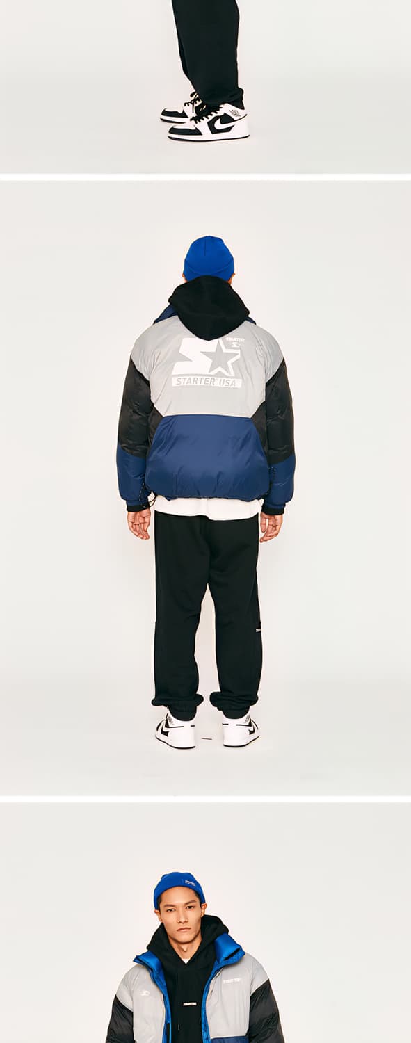 M/100) 스타터 리버시블 리플렉티브 푸퍼 패딩 팝니다 상품이미지8