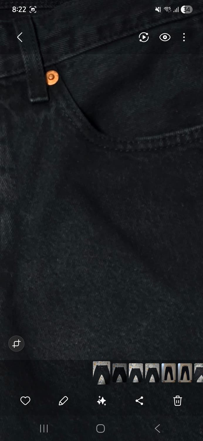 리바이스 501 블랙진 W30 L32 상품이미지5