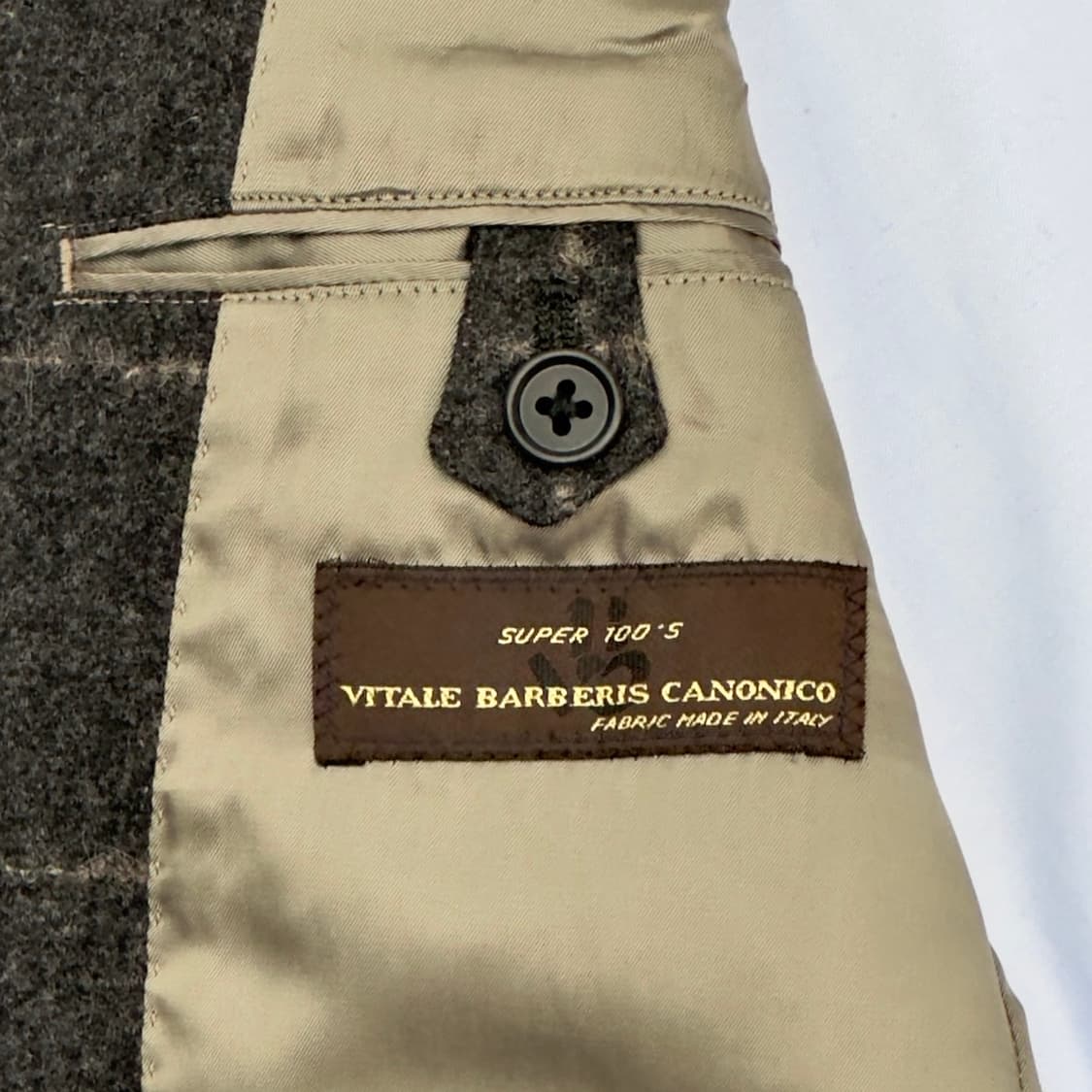 더수트컴퍼니 이탈리아 까노니코 원단 체크 자켓 상품이미지8