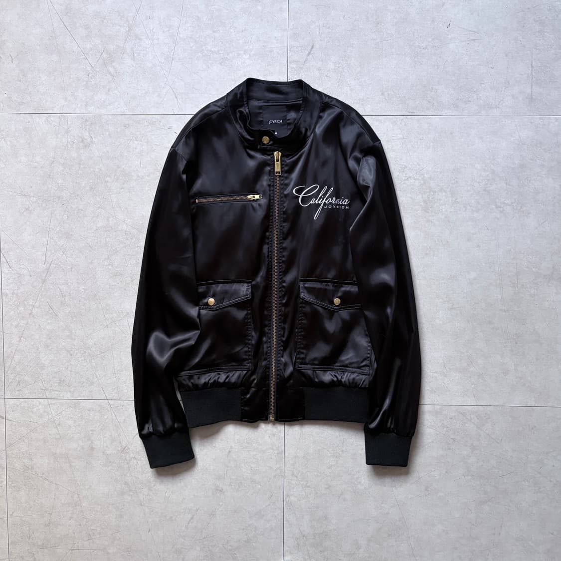 Y2k 조이리치 베버리힐스 새틴 블루종 상품이미지2