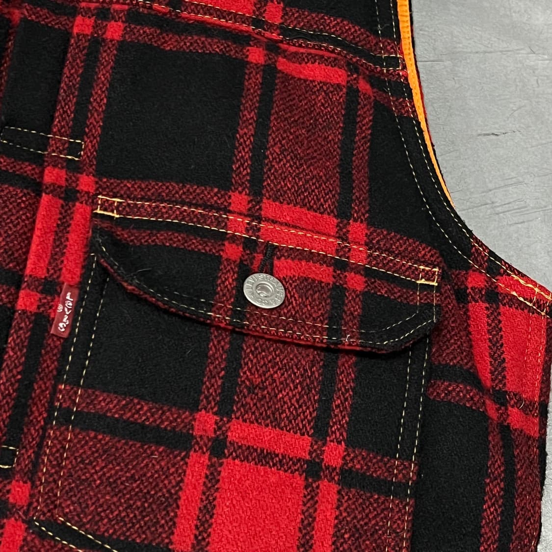  준야와타나베 x 리바이스 체크 베스트 y15195 상품이미지4